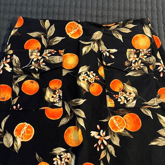 LOFT Blue and Orange Mini Skirt - Picture 2 of 6